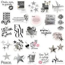 50pcs Silver Lucky Stickers, Aesthetic Stickers, Y2K Stickers, Y2K Core Stickers, Y2K Gifts, Valentines Stickers, Retro Stickers, 90s Stickers, Waterproof Vinyl Stickers, Suitable For Envelopes, Water Bottles, Computers, Laptops, Phones, Luggage, Notebooks, Refrigerators, Etc. - D - View 4