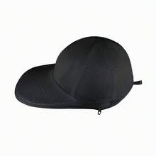 Túi giặt lưới nhựa bền chắc có khóa kéo dành cho mũ - Thiết kế thoáng khí giúp giữ dáng mũ, thích hợp giặt và sấy bằng máy, bảo vệ mũ, thiết kế lưới mềm mại, cấu trúc lưới thoáng khí, chăm sóc quần áo, khóa kéo, chất liệu nhẹ, túi phơi khô, dành cho người đam mê thể thao, túi giặt. - màu đen - Xem 9