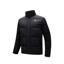 Anta 安踏面包男士2025冬季新款保暖立领棉质羽绒服短款加厚外套 - 基礎黑-4 - 查看 2