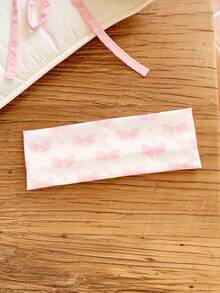 5/1pc Pink Valentine's Day Cute & Sweet Girl Pink Romantic Hairband, Heart & Bow Decor, High Return Rate Hair Accessories For Women Women Headband Elegant Head Scarf Casual Sweatband Fashion Women Bandana - Multicolor - View 7