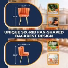 1+4,5pieces Dining Set, Table Metal Leg Mid-Century Dining Table For 4-6 People With Glass Table Top, Pedestal Dining Table, End Table Leisure Coffee Table - default - View 10