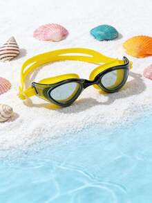 Adult Professional Swimming Goggles, High Transparency Anti-Fog Waterproof, Dual Silicone Sealing Strap, Essential For Swimming Pool, Beach, Training