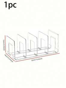 1pc/2pcs/4pcs Plastic Transparent Storage Divider, Acrylic Wardrobe Organizer Partition, Wallet & Handbag Holder, Clear Bag Organizer Rack