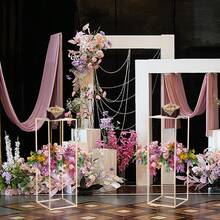 10 Pack Metal Tabletop Flower Stand Gold Vase With 2 Pack Gold Column Flower Stand Wedding Centrepieces Acrylic Panel Metal Floor Geometric Column Vases Tall Floor Vase For Centerpieces Geometric Flower Rack For Wedding Party Home Decorations Summer Birthday Gifts Beach Decor - 彩色 - 查看 8