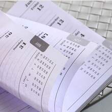 Agenda planificadora 2026 A7 PU Lista de tareas Cuaderno portátil Eficiencia diaria Manual para viajes de negocios Diario de seguimiento personal Adecuado para el hogar, la escuela y la oficina Esencial para el regreso a la escuela Patrón con 26 letras iniciales - Negro - Ver 5