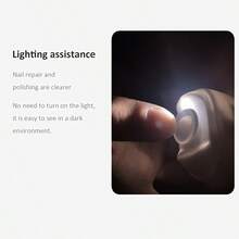 电动指甲锉，2026新款通用自动指甲钳，婴儿电动指甲锉，带LED灯和3档速度，适用于家庭、办公室和美甲沙龙的脚趾甲和手指甲修剪。 - 彩色 - 查看 3