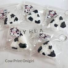 1pc 2026 New Squishy Milk Rice Ball Slow Rebound Stress Relief Toy, Super Soft Cow Print Triangle Rice Ball Squeeze Toy - Perfect Gift For Birthday, Holiday, Christmas - Multicolor - View 3