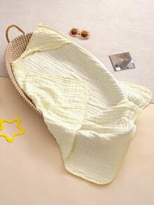 1pc Baby Hooded Bathrobe, Quick Dry Absorbent Bath Towel, Convenient For Diaper Changing, Unisex Cute Floral Pattern, Suitable For Beach, Pool, Vacation And Other Occasions - Multicolor - View 12