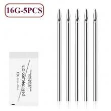 Stainless Steel Mixed Body Piercing Needles 12G 14G 16G 18G 20G Piercing Needles With Individual Packages For Ear Nose Navel - Silver - View 15