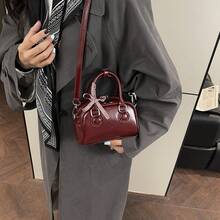 Cross-Border Chic And Simple Women's Bags From The 2026 Spring Collection - Vintage And Elegant Bags - Burgundy - View 5