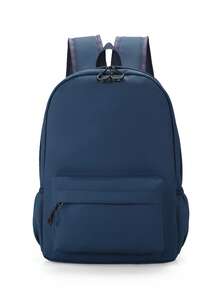 Mochila de PU de unicolor para mujer, multifuncional y elegante para uso diario, bolsa de viaje ligera con múltiples bolsillos y gran capacidad, diseño simple y práctico, adecuada para estudiantes, enfermeras, maestros, profesionales, viajes, traslados, compras, oficina, citas, senderismo, entrenamiento, trabajo y otras ocasiones. También es un regalo ideal para cumpleaños y festividades. - Multicolor - Ver 13