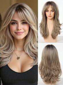 合成编织假发，外观自然，适合派对、活动、婚礼等场合。 - 彩色 - 查看 3