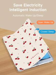Kingsung Cherry Pattern Protective Case Compatible With IPad 7/8/9/10.2 Inch, IPad 10th Gen, Compatible With Kindle Paperwhite 12th Gen 2024, Kindle (11th Generation) 2022 Release, Compatible With Samsung Galaxy Tab, Folio Case With Auto Sleep/Wake Function, Multiple Styles Available - Multicolor - View 5