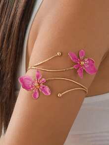 1pc Women's Vintage Multilayer Wrapped Metal Texture Line Bracelet, Fashionable High-End Arm Cuff - Multicolor 22 - View 1