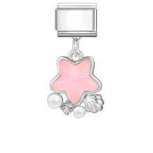 1件DIY模块化互扣手链吊坠，饰有心形、蝴蝶、樱桃元素，适合作为派对礼物送给朋友/情侣，适用于圣诞节、新年、万圣节、情人节等场合，设计精美，不锈钢材质，本地制造，实用时尚，圣诞节和万圣节必备单品，秋季色调，圣诞风格，圣诞装饰，派对穿搭指南