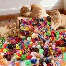 10pcs/Set Mainan Kucing Acak | Set Mainan Interaktif Multi-Kucing Tahan Lama | Mainan Kucing Peliharaan Berbagai Gaya, Cocok Untuk Semua Ras Anak Kucing - MultiWarna - View 4