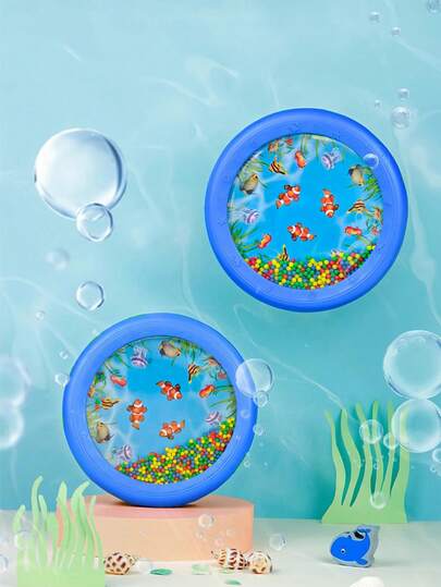 Wave Drum Percussion Musical Instrument, Wooden Wave Drum, Drum Toy With Simulated Wave Sound