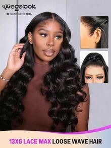 MEGALOOK Human Lace Wigs - SNatural - View 2