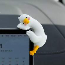 Đồ trang trí xe hơi hình vịt nằm dễ thương mới, hình vịt hoạt hình trang trí bảng điều khiển, đồ trang trí nội thất xe hơi đa năng, phụ kiện xe hơi đáng yêu dùng hàng ngày. - A - Xem 6