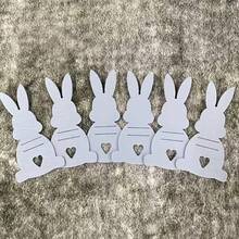 6pcs Easter Bunny Wallet, Classic Creative Easter Wallet Card, Felt Bunny Wallet, Gift Wallet, Felt Pouch To Hold Cash Or Coupons, Easter Bunny Cash Gift Decor, Easter Basket Decor - Multicolor - View 8