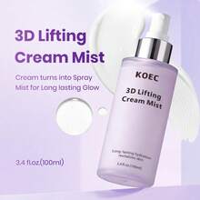 KOEC 3D提拉紧致保湿喷雾，面部保湿霜，补水亮泽精华喷雾，丰盈紧致，提升面部及颈部肌肤弹性 - 3D Lifting Cream Mist - 查看 3