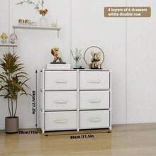 1件装简易储物柜，带多层抽屉，卧室内衣收纳架，家用组装式储物架，带抽屉的立方体储物柜，防尘衣柜，储物架，鞋架，独立式展示架，DIY组装，落地式储物架，书柜，适用于卧室、客厅、厨房、书房、办公室、度假收纳 - 彩色 - 查看 3