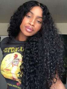 180 Density Deep Wave V Part Human Hair Wigs For Women Clip In Ready To Go Upgrade U Part Wigs Human Hair No Leave Out No Sew In NO Glue Human Hair Deep Curly V Part Glueless Wigs Human Hair Natural Color - 自然色 - 查看 7