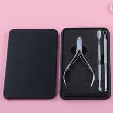 Stainless Steel Callus Care Tool Set, Cuticle Nipper, Dead Skin Remover, Nail Clipper, Manicure Tools With Storage Box, Suitable For Women And Men Nail Care - Silver - View 12