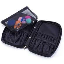 多功能便携手提包，专业化妆刷收纳包。出口畅销产品，大容量美容工具收纳包，化妆师专用收纳包。 - 黑色 - 查看 5