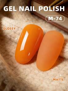 XEIJAYI 1瓶15毫升橙色凝胶指甲油入门装，纯可卸免擦拭指甲油，适合所有季节 - 亮橙色 - 查看 5