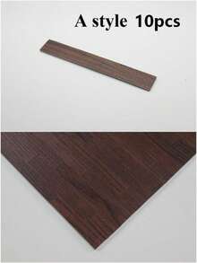 10pcs Mini Size Realistic Wood Grain Herringbone PVC Imitation Wood Flooring Model, Vintage Home Decor Natural Wood Color Herringbone Tile High Precision Detailed Texture DIY Dollhouse Accessories Miniature PVC Flooring Model Handmade Micro Landscape Scene Building Home DIY Decoration Imitation Wood Flooring Model - Multicolor - View 10
