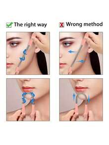 5pcs/Set Painless Facial Hair Removal Sticks - Waterproof, Odorless, Easy To Use Mustache And Beard Removal Sticks - Multicolor - View 5