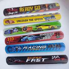 12 chiếc vòng đeo tay chủ đề đua xe, vòng đeo tay cài khuy, vòng đeo tay có khóa, thích hợp làm quà tặng nhỏ, quà lưu niệm tiệc chủ đề đua xe, quà sinh nhật dễ thương, đồ dùng tiệc chủ đề đua xe, giải thưởng. - Nhiều màu - Xem 9
