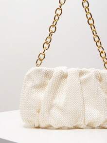 单肩包，金属链条包，波西米亚风，夏季沙滩包，旅行必备，邮轮必备，女士度假装扮，优雅女士钱包，女士礼物，情人节礼物（随机图案）