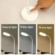 1pc LED Multifunctional Desk Lamp, USB Clip-On Eye-Care Study Lamp, 360° Rotatable Reading Light For Student Dorm, Bedroom, Classroom, Living Room, Bedside, Portable Desk Lamp - Three-color Plug-in - View 8