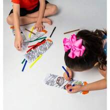 Meias Bob para Pintar – Meia Infantil de Colorir com Canetinhas Laváveis - Rosa chiclete - Visão 2
