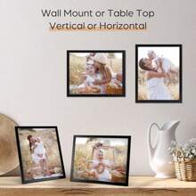 8x10 Picture Frame Black 8 By 10 Thin Photo Frame For Wall Tabletop Display Single - Black - View 3