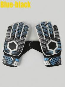 1 Pair Adult & Youth Goalkeeper Gloves, Embossed Non-Slip Latex Palm, Soft PU Back, Dual Wrist Protection, Durable Anti-Slip Latex Material, Injury Prevention - Multicolor - View 15