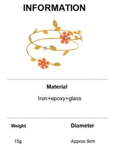 Adjustable Floral Armband, Fashionable Pink Arm Sleeve - Pink Flower Armlet - View 8