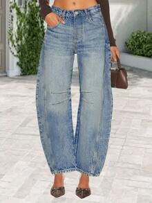 Women Pants - Màu xanh lam - Xem 2