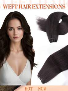 合成直发马尾接发,钩针编织合成Yaki直发全头接发 - 彩色 - 查看 38