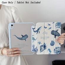 1 件装水彩励志语录图案平板电脑保护套 - 适合喜爱充满力量和浪漫设计风格的用户，带笔槽，兼容 10.9/10.2/Air 第五代/Pro 11/第十代/9.7/Air 2/（第七代）/（第八代）/Air 4/5/Pro 11/第十代 10.9 英寸 2022 款智能保护套 - 彩色 - 查看 7