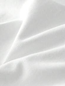 Áo thun nam cỡ lớn in chữ, cổ tròn, tay ngắn, kiểu dáng thường ngày - trắng - Xem 3