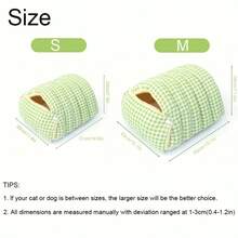 2026新款封闭式宠物窝，猫咪藏身床，可拆卸猫狗两用屋，适合中小型宠物 - 彩色 - 查看 3