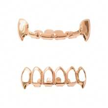1 Set Cute Fang Tooth Hollow Tooth Jewelry, Unisex Tooth Grillz For Festivals, Parties, Daily Wear