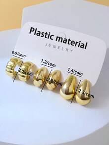 6-18 件，优雅，高端耳环套装，自然风格，时尚配饰