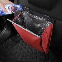 Car Seat Back Magnetic Trash Bag, Storage Bag, Organizer Bag - A - View 1