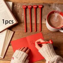 [Valentine's Day Theme Stationery] [Random] 1/5/10/20 Pcs/Set Valentine's Day Theme 0.5mm Ballpoint Pen Set, Suitable For Students And School Use, Valentine's Day Stationery Set, Valentine's Day Gift Set, Valentine's Day Classroom Exchange Gift, Gift Bag Filler Toys - Multicolor - View 14