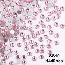 SS6 2MM-SS30 6.4MM, 7 Sizes, Non-Hot Fix, Adhesive Round Flat Bottom Glass Crystal Rhinestones, Multi-Color Crystal Gemstone Jewelry Beads DIY Glass Stone Diamond Design Accessories, Glitter Nail Art Stickers Decoration, Suitable For Phone Cases, Clothes, Bags, Shoes, Crafts - Multicolor - View 26
