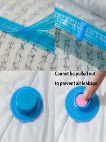 9/5/1pc Set Portable Travel Storage Bags, Large Capacity Compression Bags, Reusable Vacuum Bags, Foldable Packing Cubes, Printed Luggage Bags, Dust-Proof, Moisture-Proof, Moth-Proof, Space Saving For Clothes, Blankets, Bedding, Suitable For Closets, Bathrooms, Outdoor Gear, Back To School, Travel Essentials - Multicolor - View 5